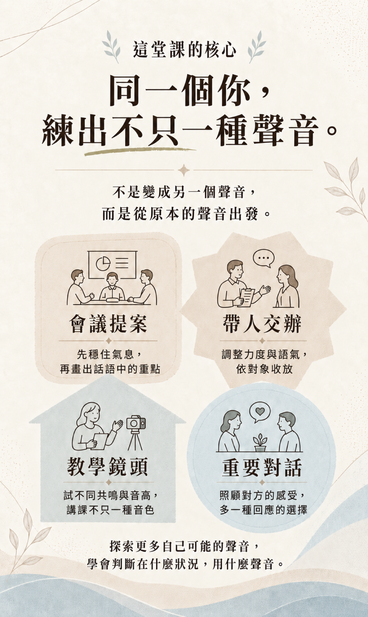 這堂課的核心。